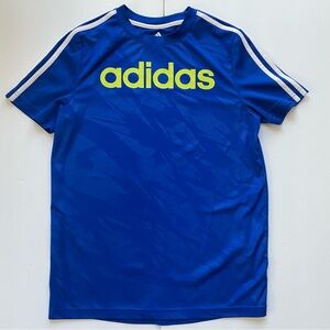 Adidas Boys Blue Soccer Shirt size Large or 14/16